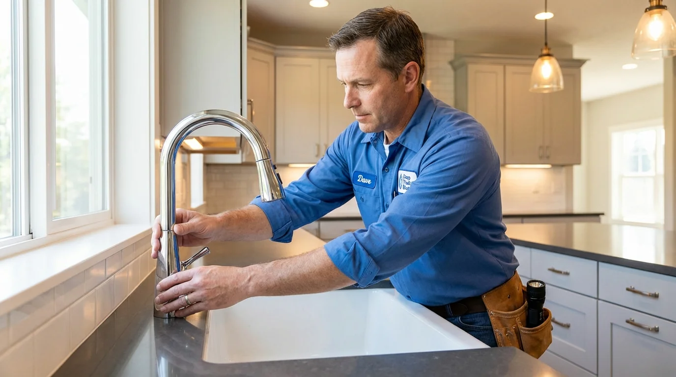 Kitchen faucet installation by Johns Plumbing LLC in Goliad