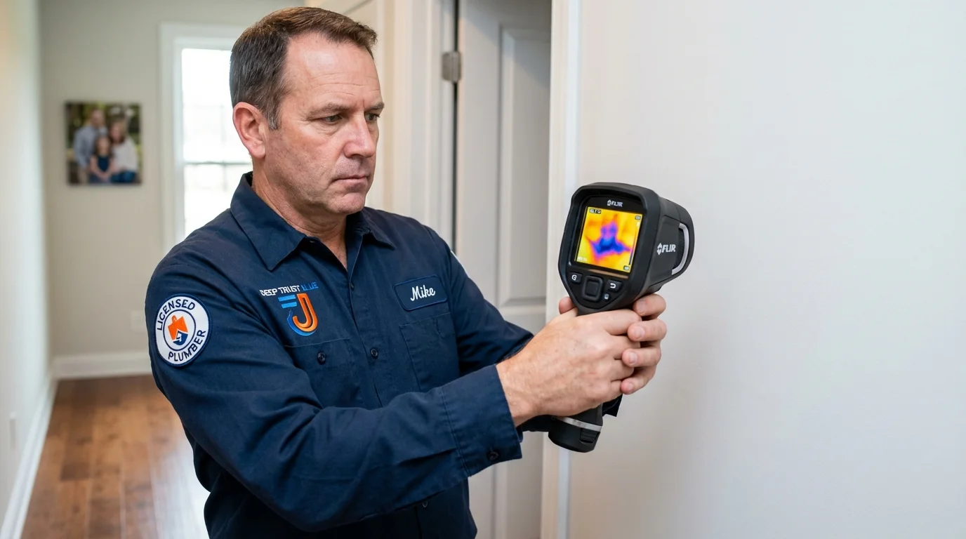 Thermal imaging leak detection by Johns Plumbing LLC in Goliad